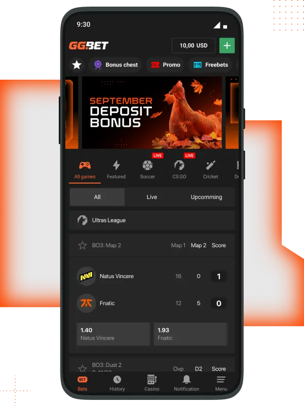 App GGBet casino